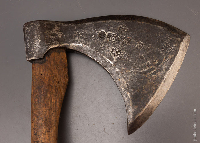 Incredible 18th Century Offset Single Bevel Hewing Axe - 111688
