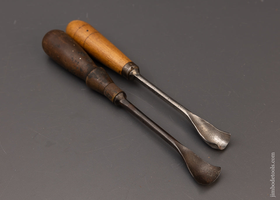 Big Pair of D.R. BARTON Spoon Gouges - 111707