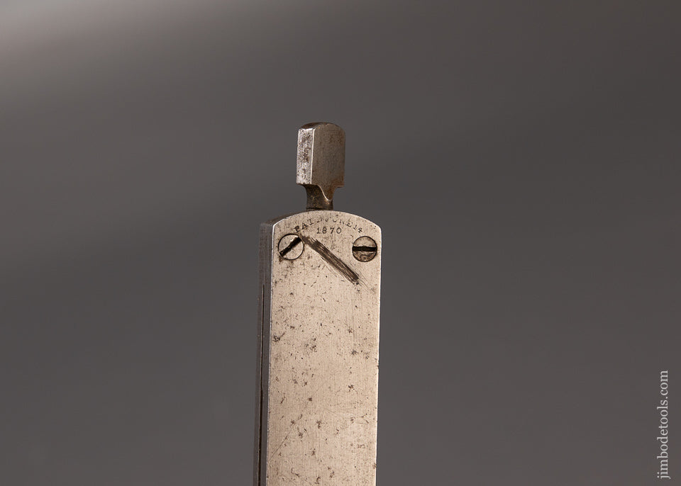 Rare ST. JOHNSBURY TOOL CO. ROBINSON’S PATENT Double Blade Bevel Square with 90° Locking Switch - 111717
