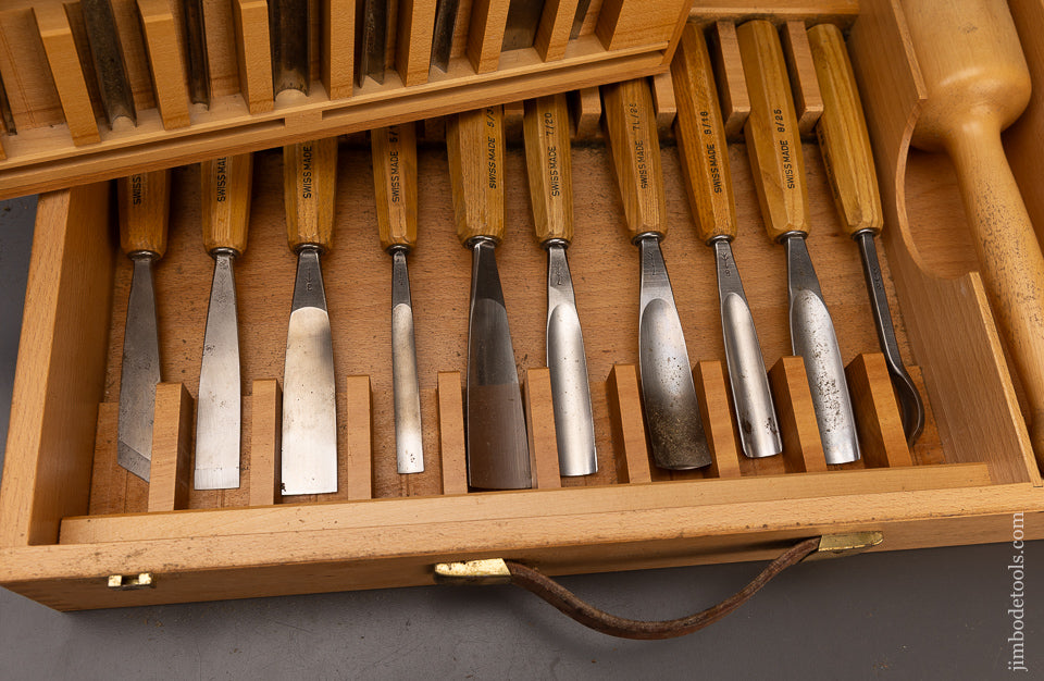 Amazing Set of 20 Mint PFEIL SWISS MADE Carving Chisels Gouges - 111722