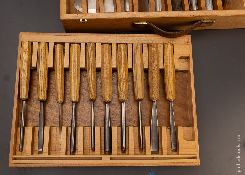 Amazing Set of 20 Mint PFEIL SWISS MADE Carving Chisels Gouges - 111722