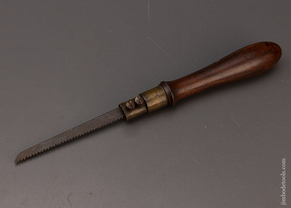 Rare Mahogany English Pad Saw by HENRY BROWN & DAVID FLATHER 1828-49 - 111724