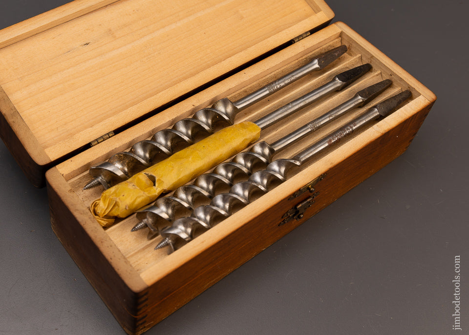 Complete Extra Fine Set of 13 RUSSELL JENNINGS Auger Bits in Original 3 Tiered Box - 111767