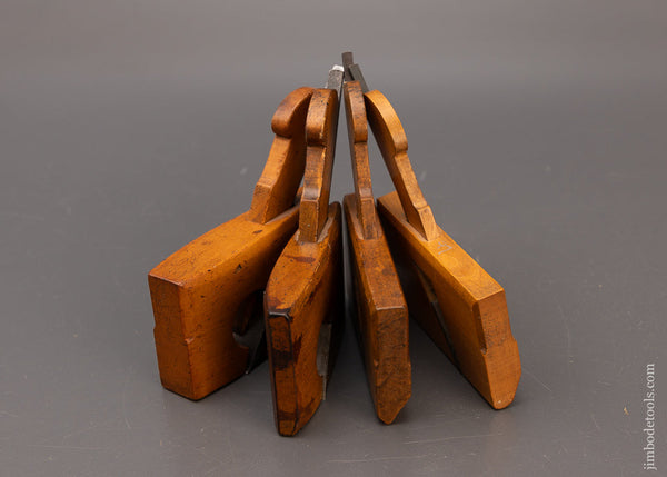 4 Fine PRESTON Mini Boxwood Moulding Planes - 111828