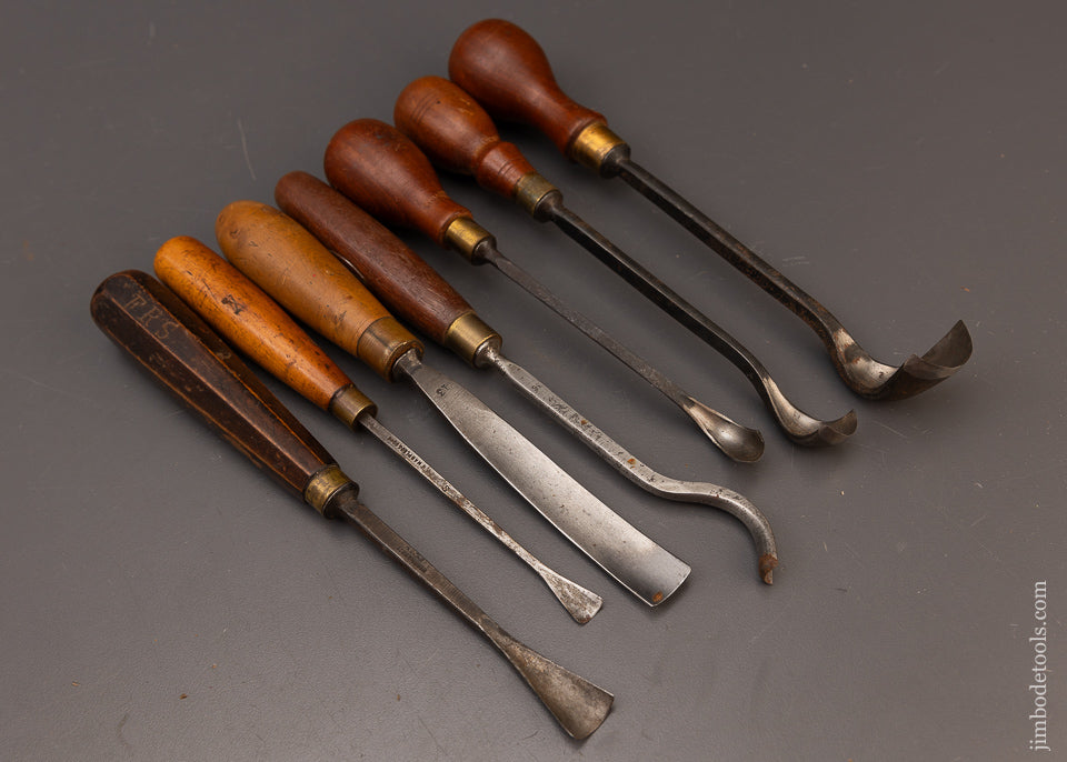 7 MARPLES Carving Chisels Gouges - 111830