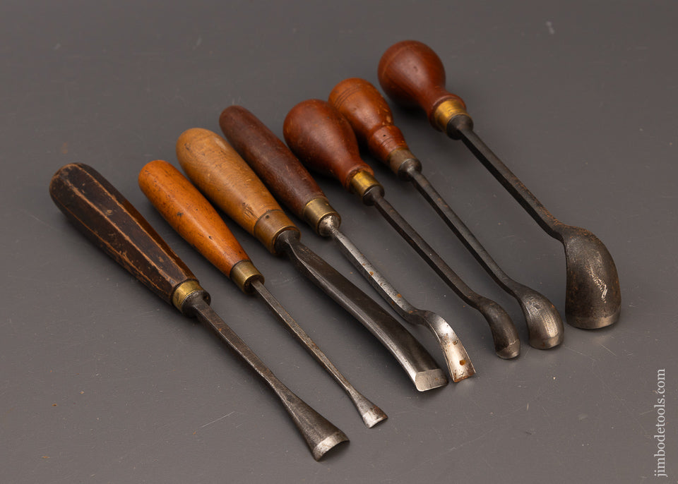 7 MARPLES Carving Chisels Gouges - 111830