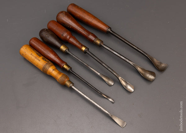 6 ADDIS Spoon Gouges 1/4 to 1 Inch - 111833