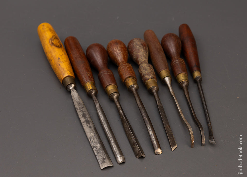 8 Good Carving Chisels Gouges by MARPLES - 111837