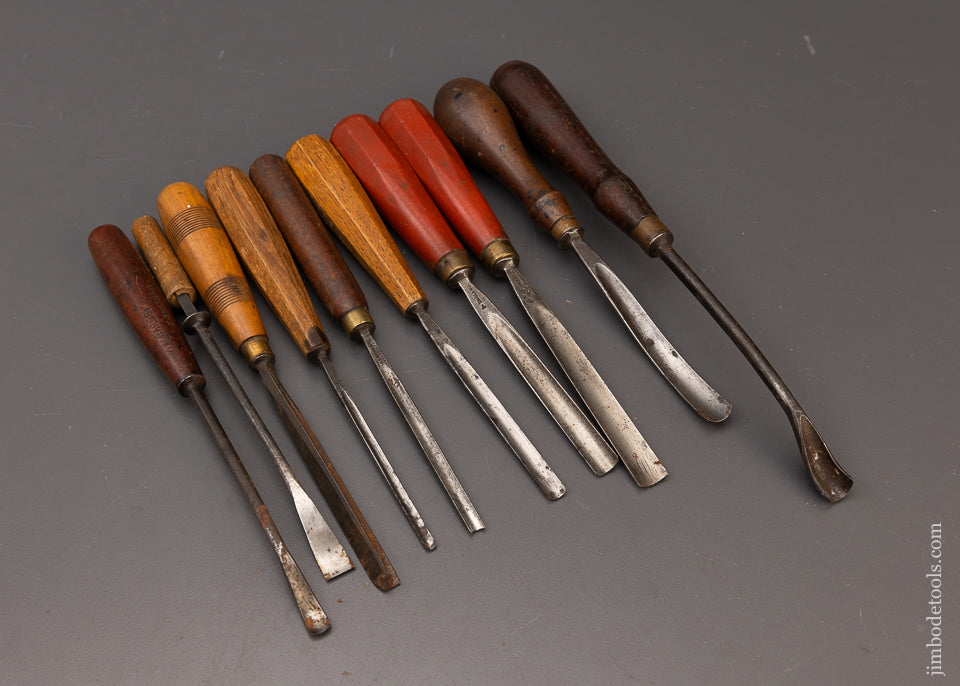 10 Good Carving Chisles Gouges by ADDIS - 111841 – Jim Bode Tools