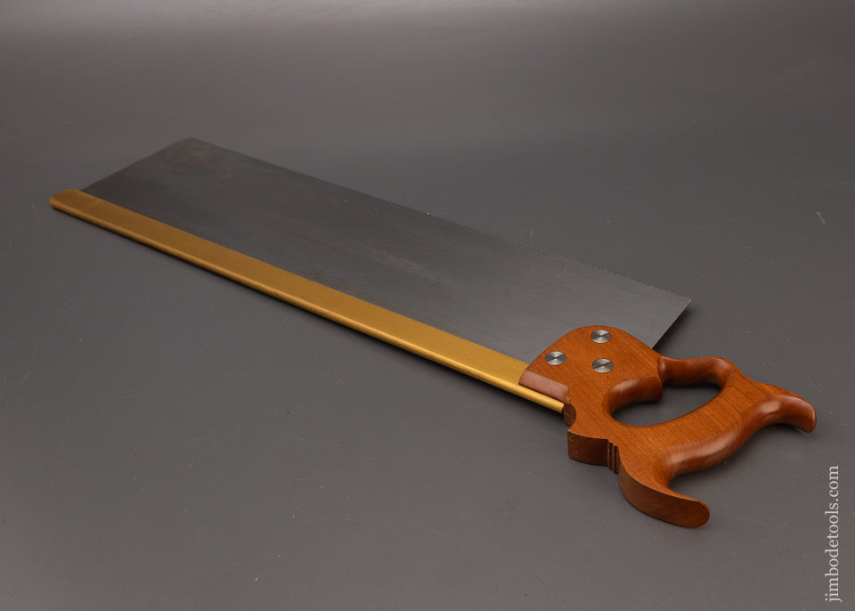 Minty 20 Inch Brass Back Saw by BAD AXE TOOL WORKS - 111861