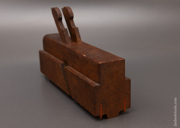 Near Mint Crisp Double Iron 1/2 Inch Side Bead Moulding Plane by J. KELLOGG AMHERST, MS ( MASS.) - 111867