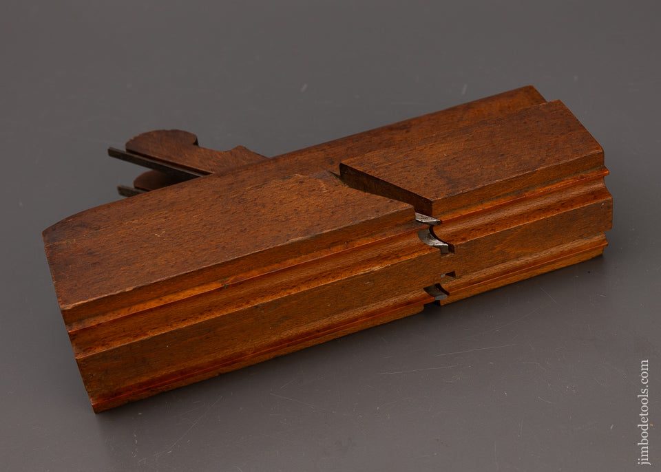 Near Mint Crisp Double Iron 1/2 Inch Side Bead Moulding Plane by J. KELLOGG AMHERST, MS ( MASS.) - 111867