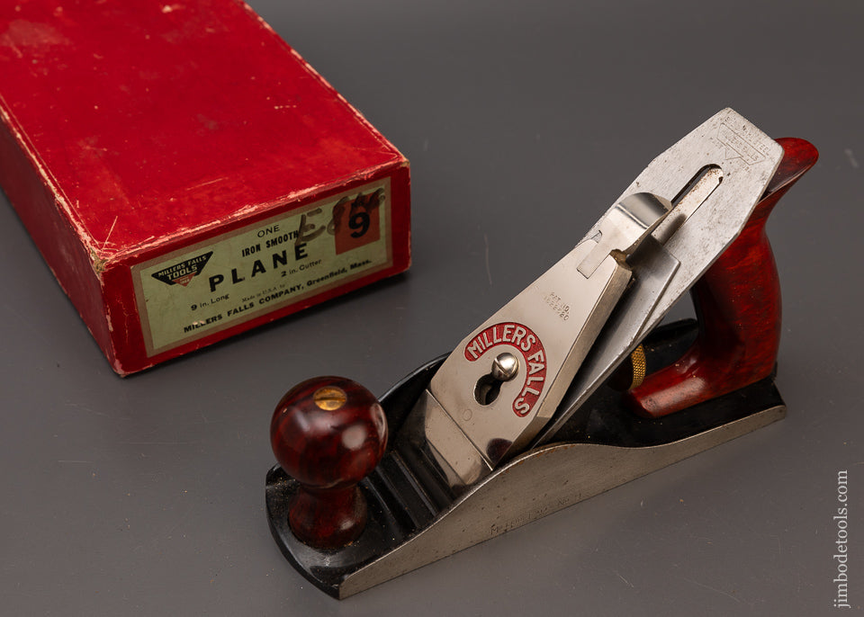 MILLERS FALLS No. 9 Smooth Plane Mint in Box - 111882