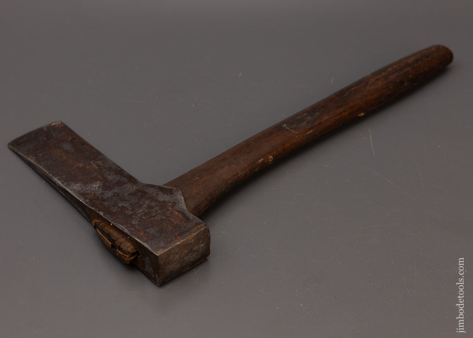 Extra Fine WM. BEATTY CHESTER PA Mortise Axe with Original Handle Cow Logo - 111912