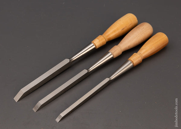 3 Mint LIE NIELSEN Mortise Chisels - 111937