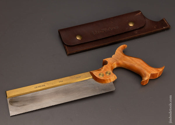 LIE NIELSEN 9 Inch Brass Back Dovetail Saw with Sheath - 111938