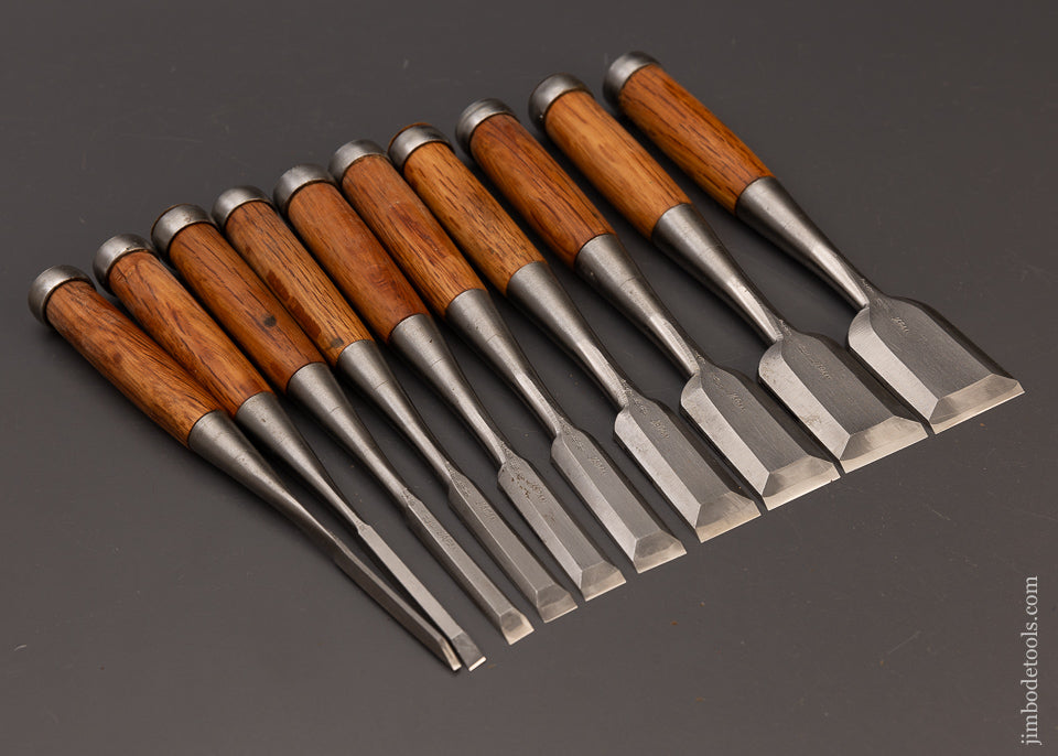 Mint Set of 10 Japanese Chisels - 111942