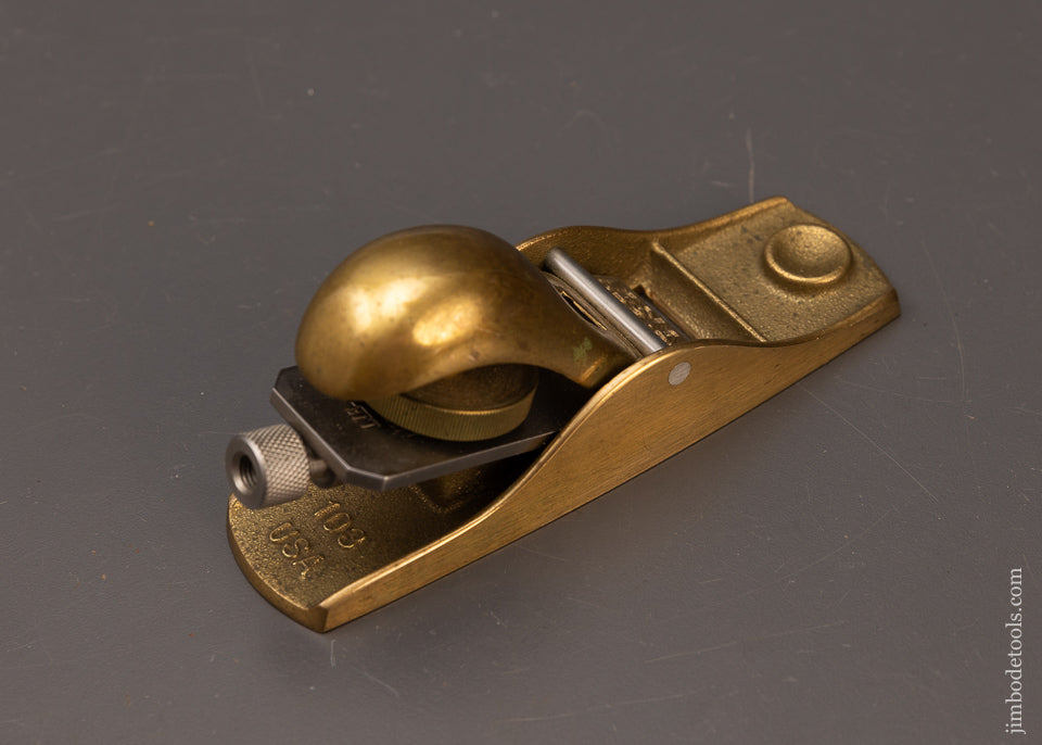 Impossible-to-Find DISCONTINUED LIE NIELSEN No. 103 BRONZE Block Plane - 111949