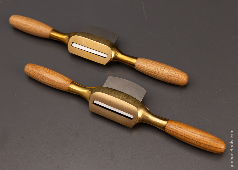 Mint Unused Pair of LIE NIELSEN Boggs Bronze Spoke Shaves Flat & Round - 111957