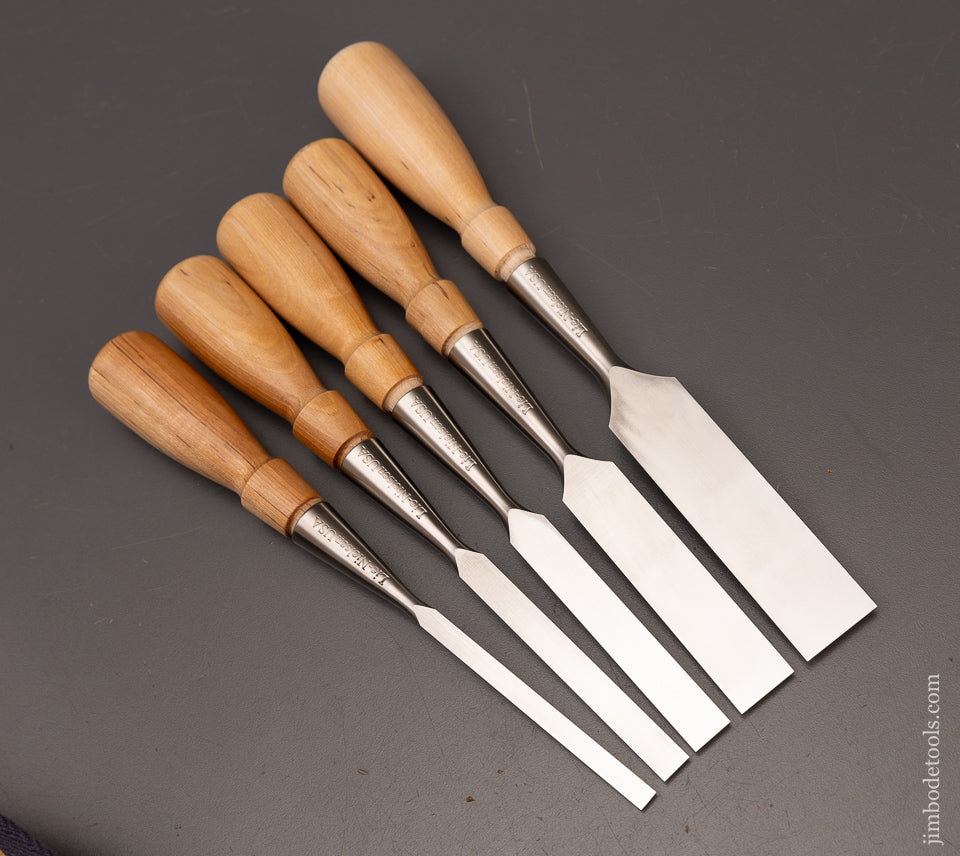 Mint Set of 5 LIE NIELSEN Bench Chisels - 111969 - AS OF JUNE 22 – Jim ...