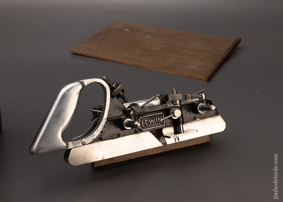 LEWIN Plow Plane Complete with All 18 Cutters Mint in Original Box - 111989