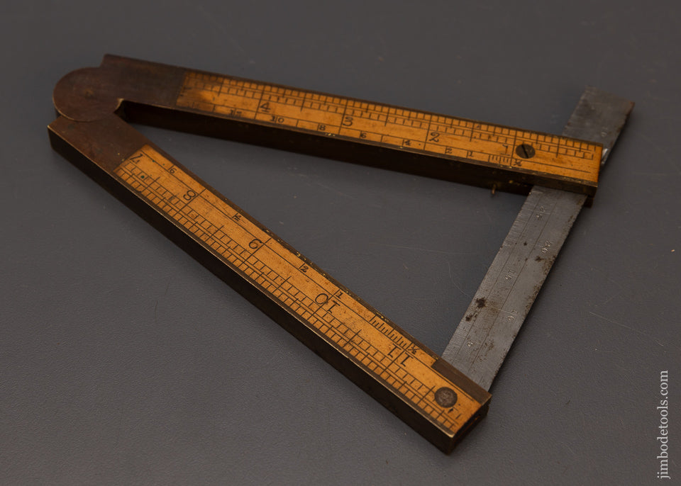 Near Mint CHAPIN STEPHENS CO. No. 036 Boxwood Combination Rule, Level & Clinometer - 112001