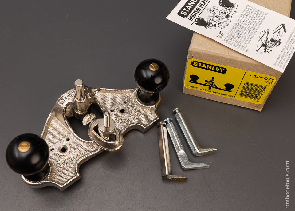 Jim Router STANLEY No. 71 Router Plane Mint in Box - 112006 – Jim Bode Tools