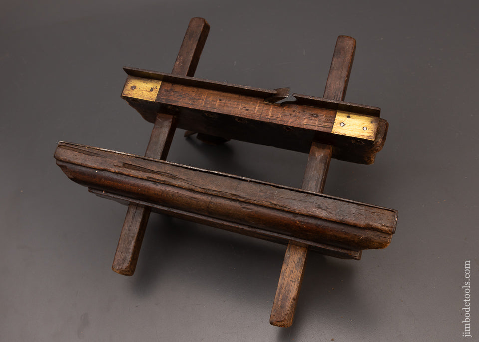 Carved & DATED 1792 Dutch Plow Plane by H. DUSING ANHOLT - 112007