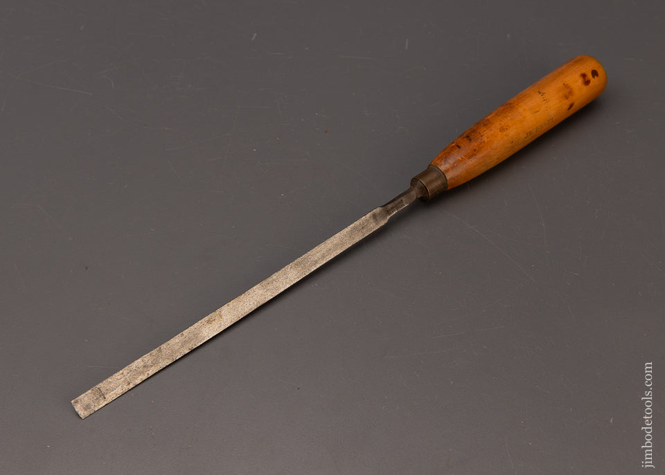 Long, Thin Boxwood Handled Paring Chisel 3/8 Inches Wide SORBY - 112057