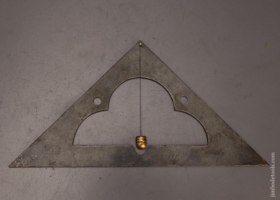 Early Triangle Level with Plumb Bob - 112064 – Jim Bode Tools