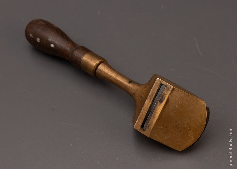 Heavy Brass & Rosewood Pull Shave Chair Maker’s - 112105