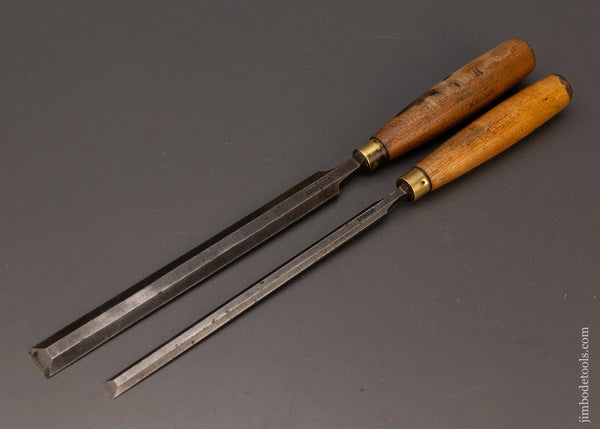 Pair of Long, Thin English Paring Chisels by MARPLES - 112139