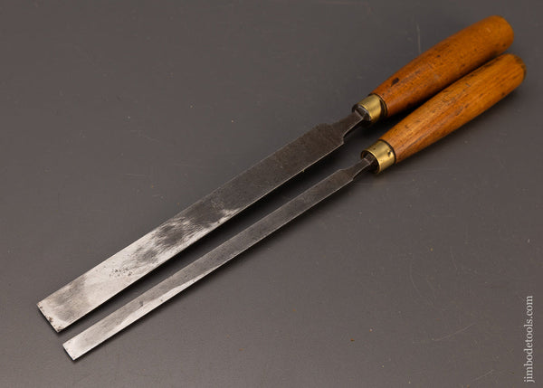 Pair of Long, Thin English Paring Chisels by MARPLES - 112139 – Jim ...