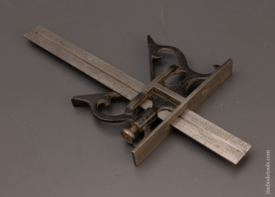 Rare & Fancy CHAPLINS PATENT Combination Square & Center Finder - 112181