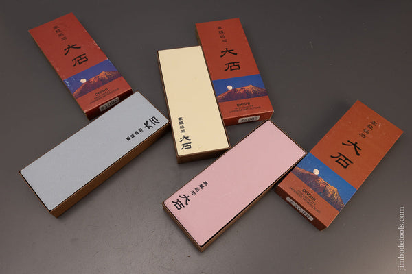 3 Mint in Boxes Japanese Water Stones 1000. 3000 & 8000 Grit - 112227