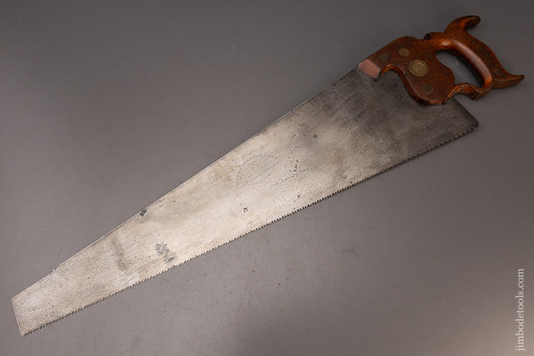 Early DISSTON No. 7 Hand Saw Tuned & Restored by Michael Merlo - 112228