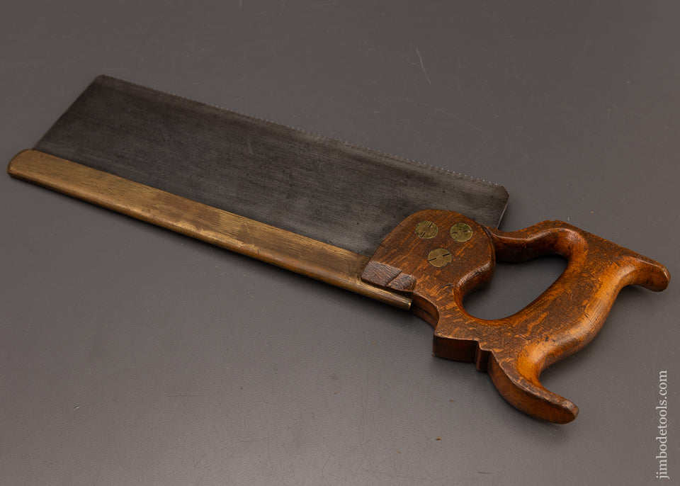 Early Split Screw MARPLES Brass Back Carcass Saw Tuned by Michael Merlo - 112230