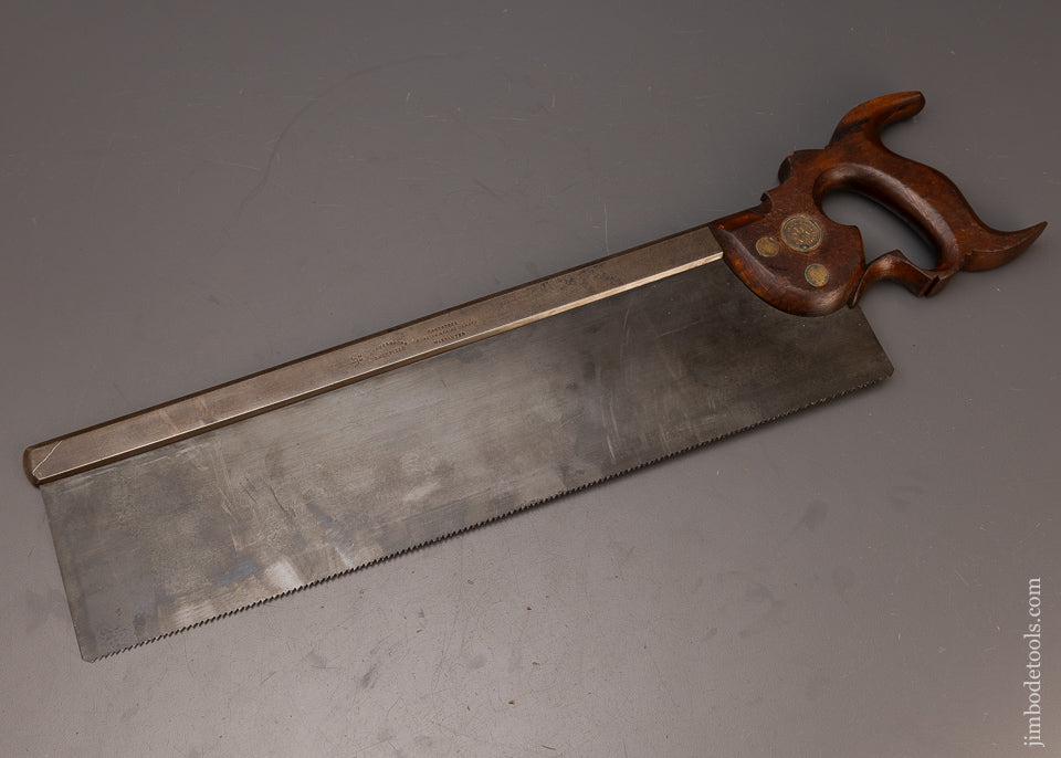 Early GROVES & SONS 18 Inch Split Screw Tenon Saw Tuned by Michael Merlo - 112244