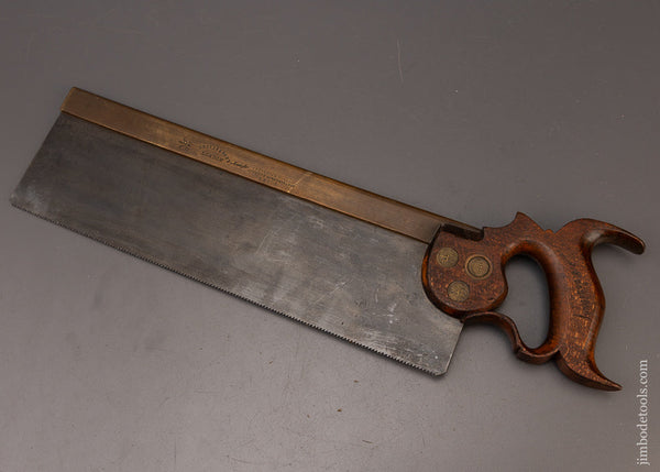 Stunning Triple Medallion Brass Back Tenon Saw by GROVES Tuned by Michael Merlo - 112251