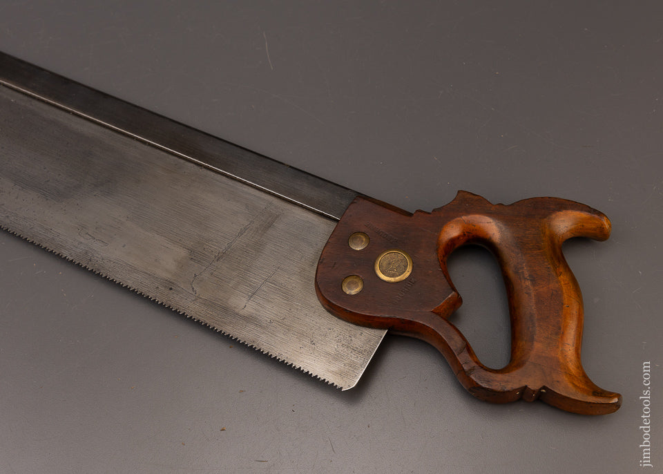 Extra Fine 3 1/2 x 26 Inch GEO BISHOP No. 8 Miter Box Saw Tuned by Michael Merlo - 112257