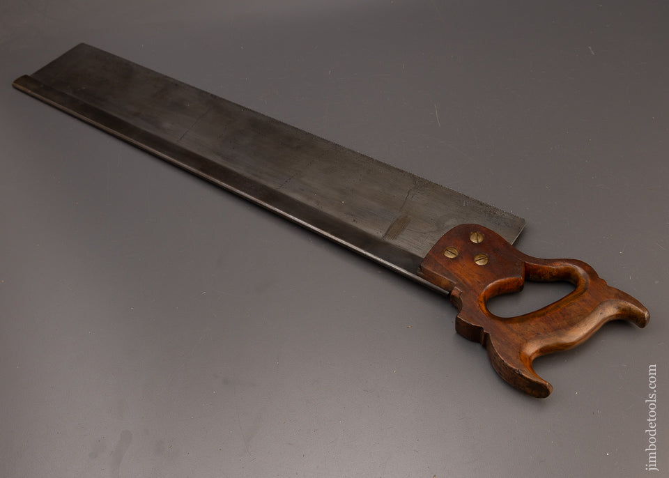 Extra Fine 3 1/2 x 26 Inch GEO BISHOP No. 8 Miter Box Saw Tuned by Michael Merlo - 112257