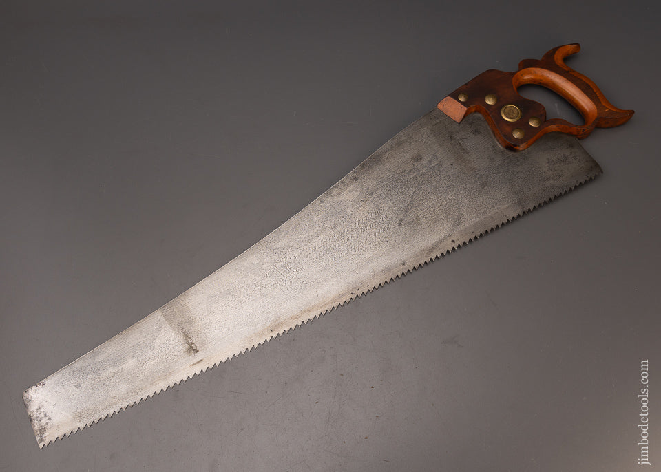 Premium Pre 1899 GEO. BISHOP No. 8 Rip Hand Saw Tuned & Sharpened by Michael Merlo - 112261