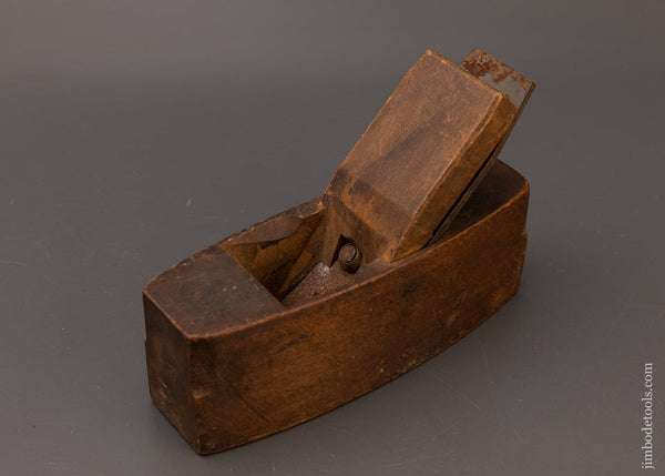 Good Solid User 8 1/4 Inch Beech Coffin Smooth Plane with Parallel Iron - 112262