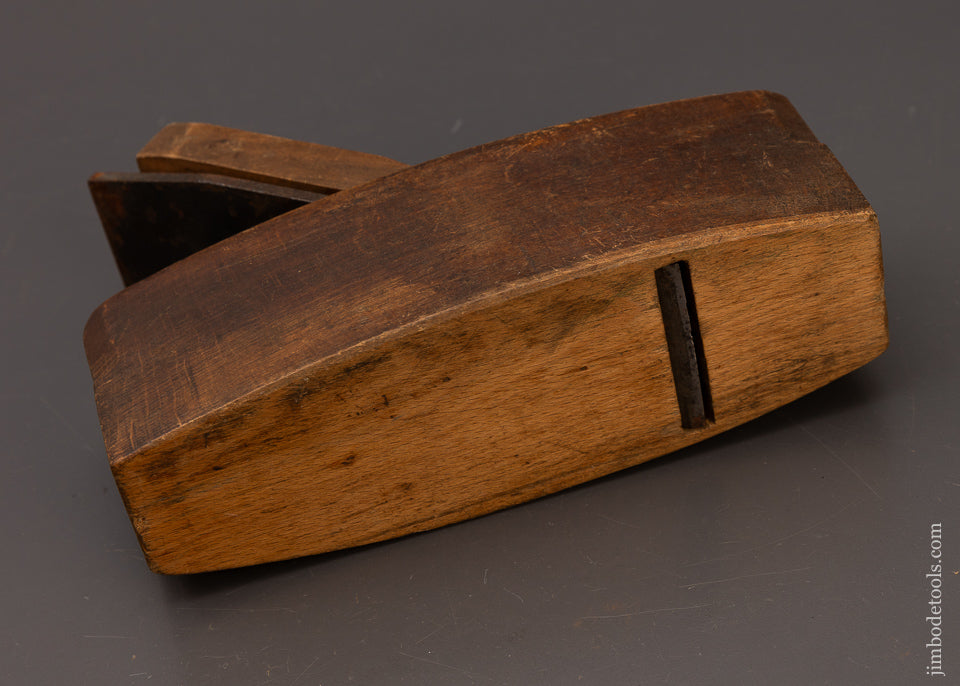 Good Solid User 8 1/4 Inch Beech Coffin Smooth Plane with Parallel Iron - 112262