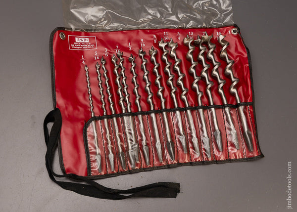 Compete Set of 13 RUSSELL JENNINGS Auger Bits in Original Roll - 112285