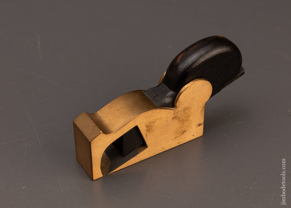 Crisp Bronze & Ebony Bull Nose Shoulder Plane - 112306