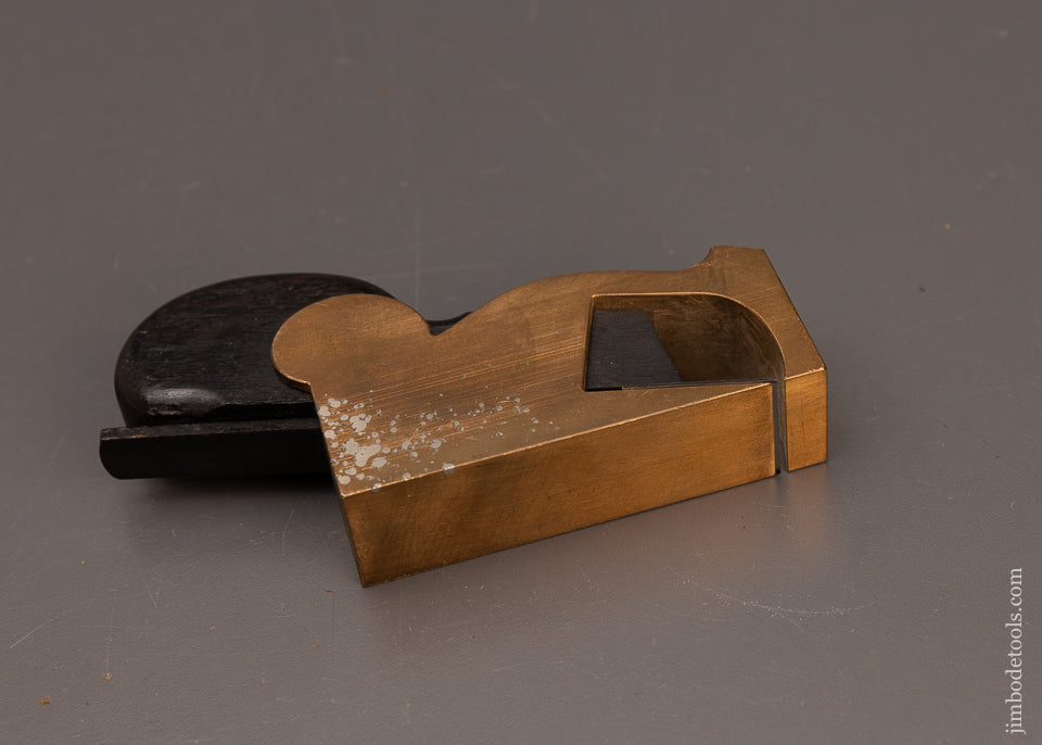 Crisp Bronze & Ebony Bull Nose Shoulder Plane - 112306