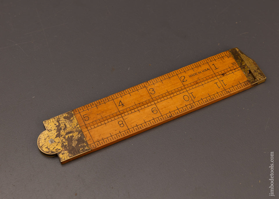 Fine STANLEY No. 36 1/2 L (Left) Boxwood Caliper Rule - 112332