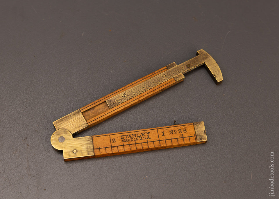 Fine STANLEY No. 36 Boxwood Caliper Rule - 112333