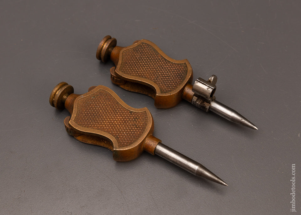 Fine STANLEY No. 3 Brass Trammel Points - 112334